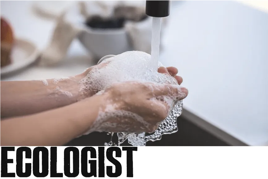 washing hands with soap